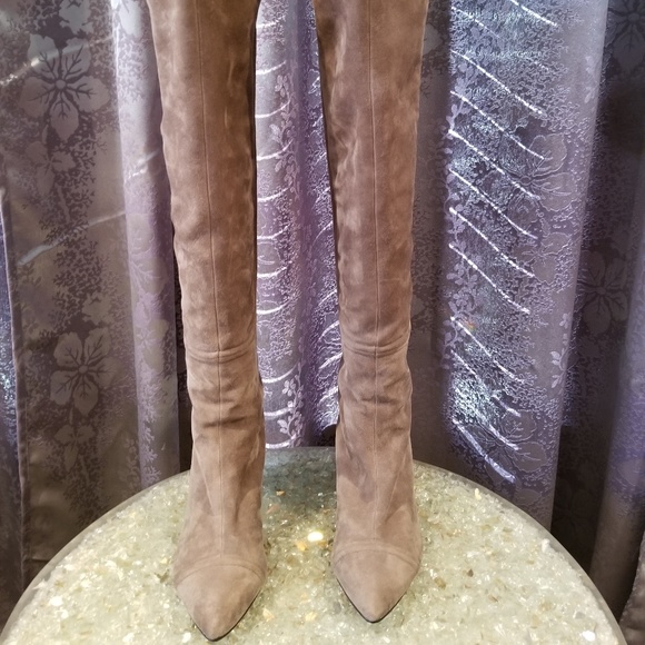 Circa Joan & David Thigh High Suede Boots - Picture 1 of 5
